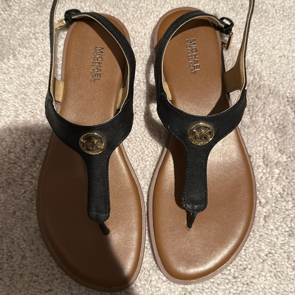 Michael Kors Black Strap Sandal